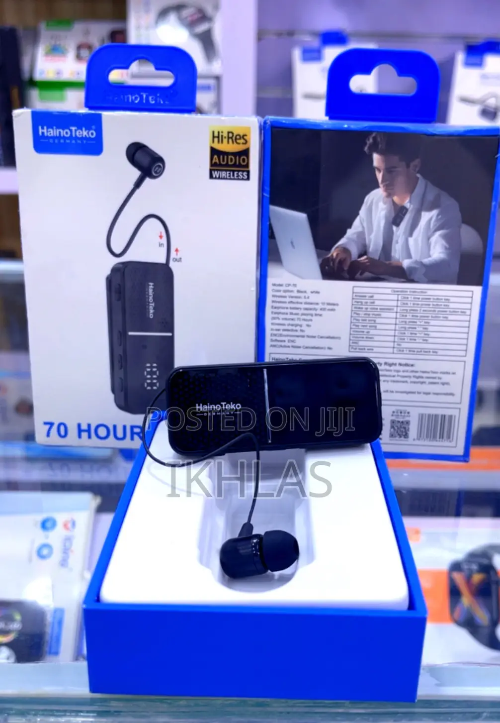 Hainoteko Cp-70 Collar Clip Earphones