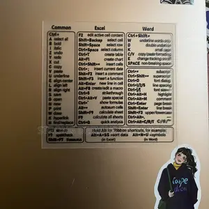 Keyboard Shortcuts Sticker for Laptops.