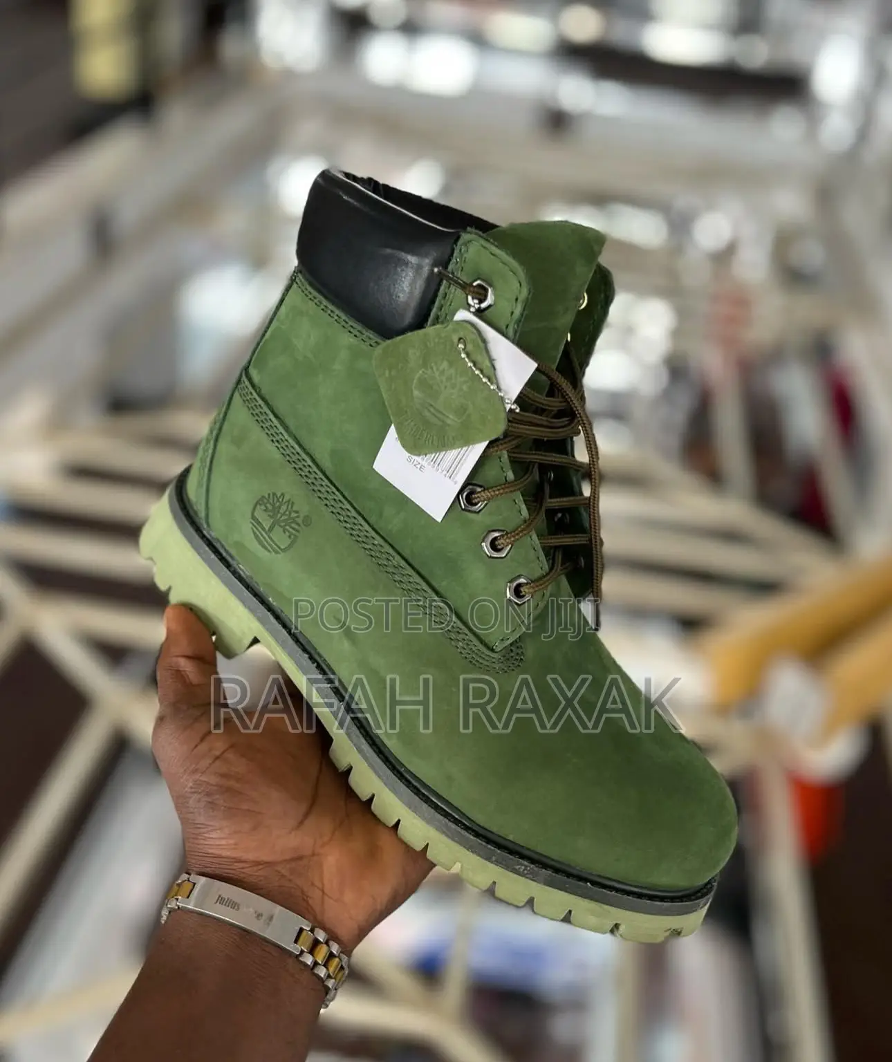 Original Army Green Timberland 6 Inch Waterproof Boots