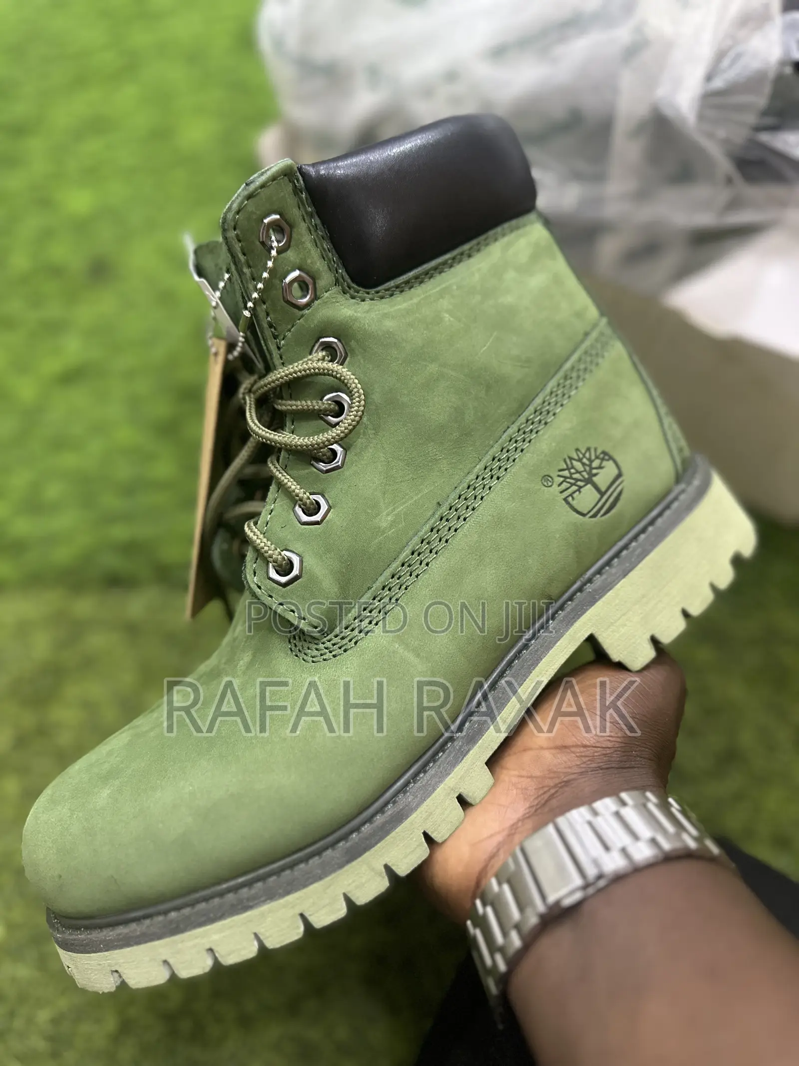 Original Army Green Timberland 6 Inch Waterproof Boots
