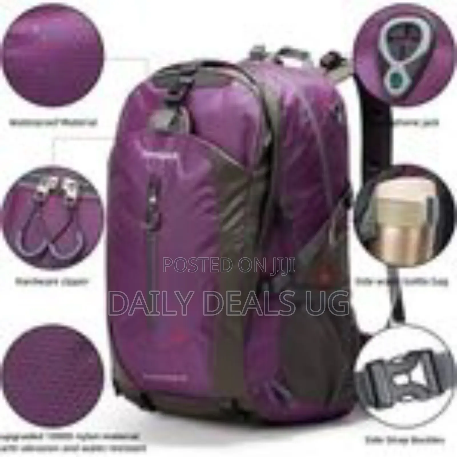 Hiking Backpack 40l Waterproof Hiking Daypack With Rain Cover, Outdoor