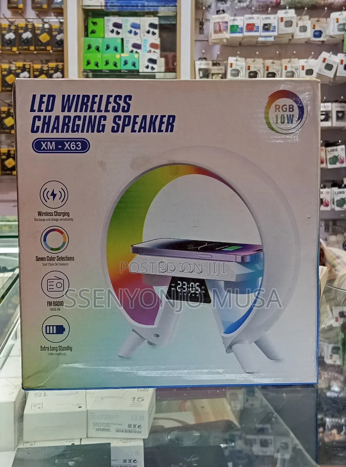 3-in-1 Bedside Led Wireless Charging Speaker – Xm-X63 Wake-Up Light