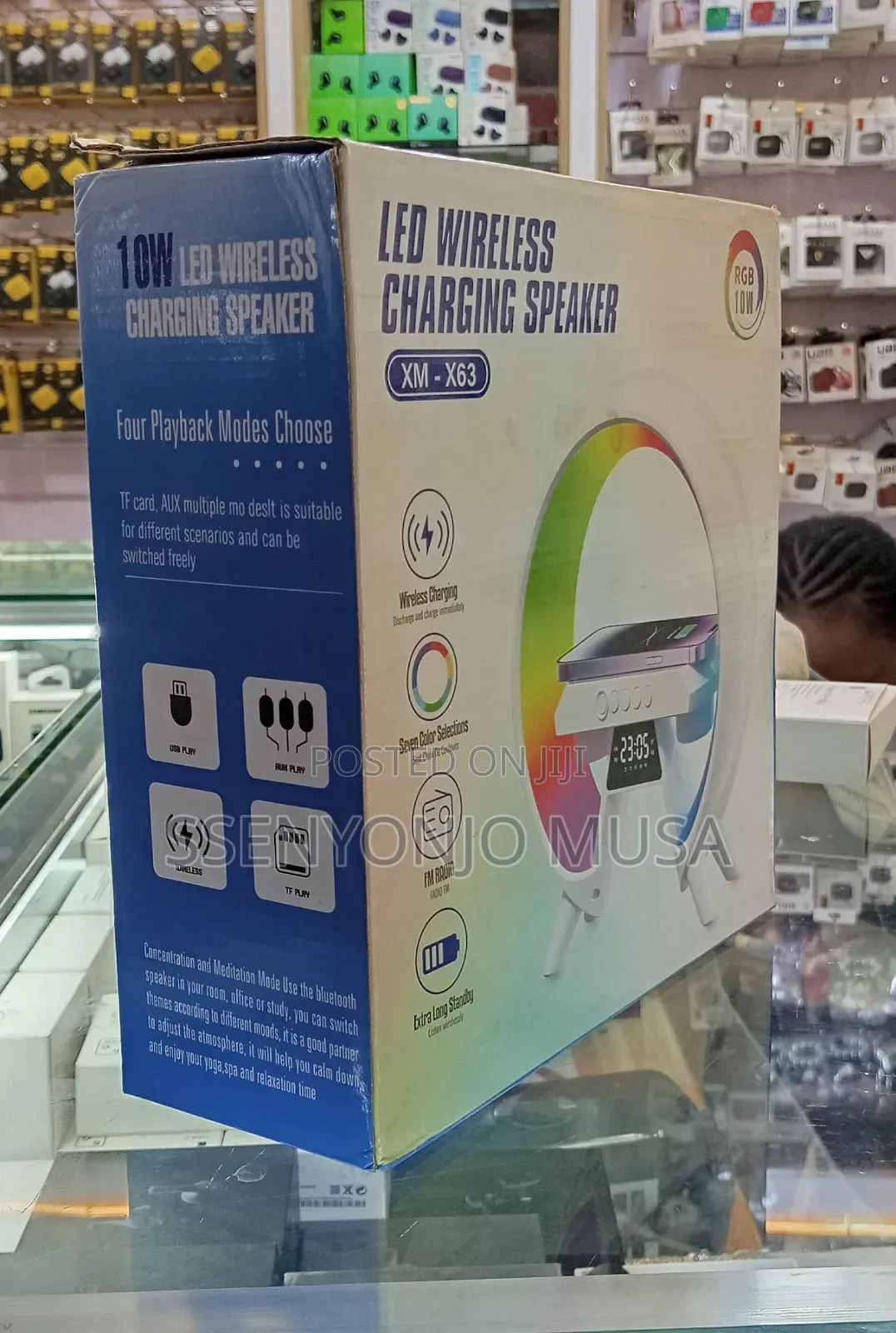 3-in-1 Bedside Led Wireless Charging Speaker – Xm-X63 Wake-Up Light