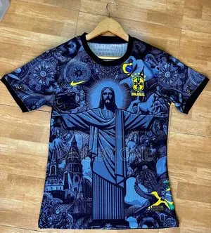 Brazil Jesus Jersey Iconic Christ the Redeemer Statue