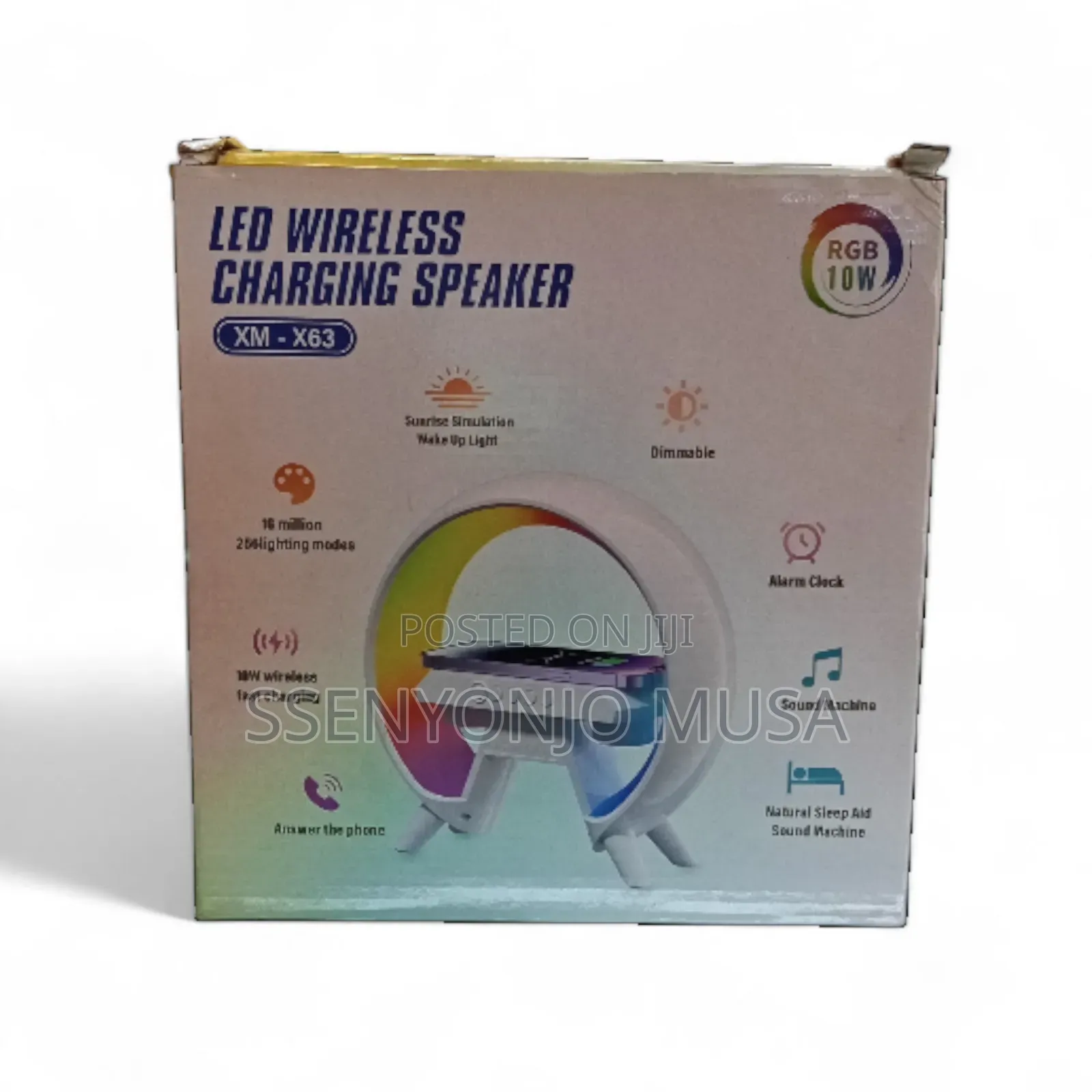 3-in-1 Bedside Led Wireless Charging Speaker – Xm-X63 Wake-Up Light