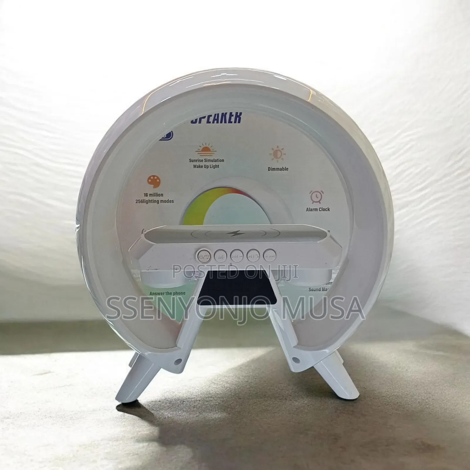 3-in-1 Bedside Led Wireless Charging Speaker – Xm-X63 Wake-Up Light