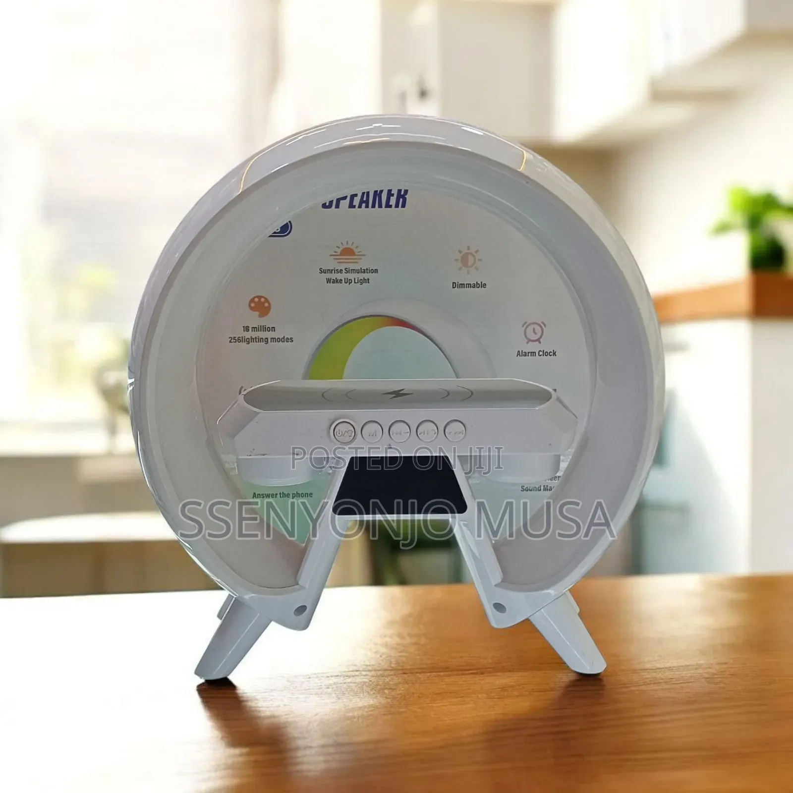 3-in-1 Bedside Led Wireless Charging Speaker – Xm-X63 Wake-Up Light