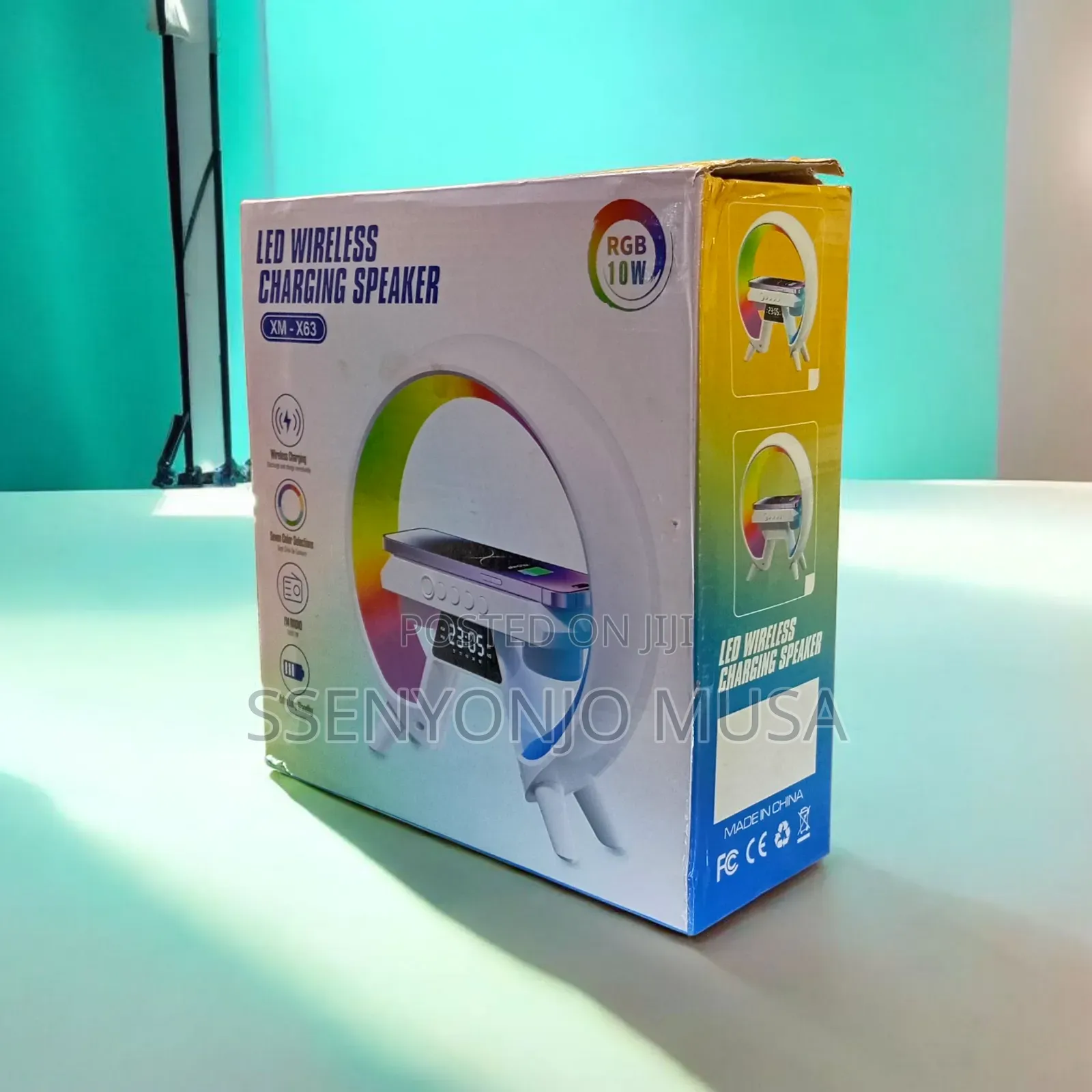 3-in-1 Bedside Led Wireless Charging Speaker – Xm-X63 Wake-Up Light