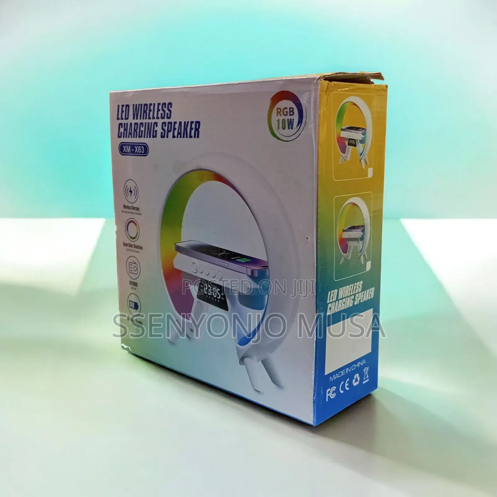 3-in-1 Bedside Led Wireless Charging Speaker – Xm-X63 Wake-Up Light