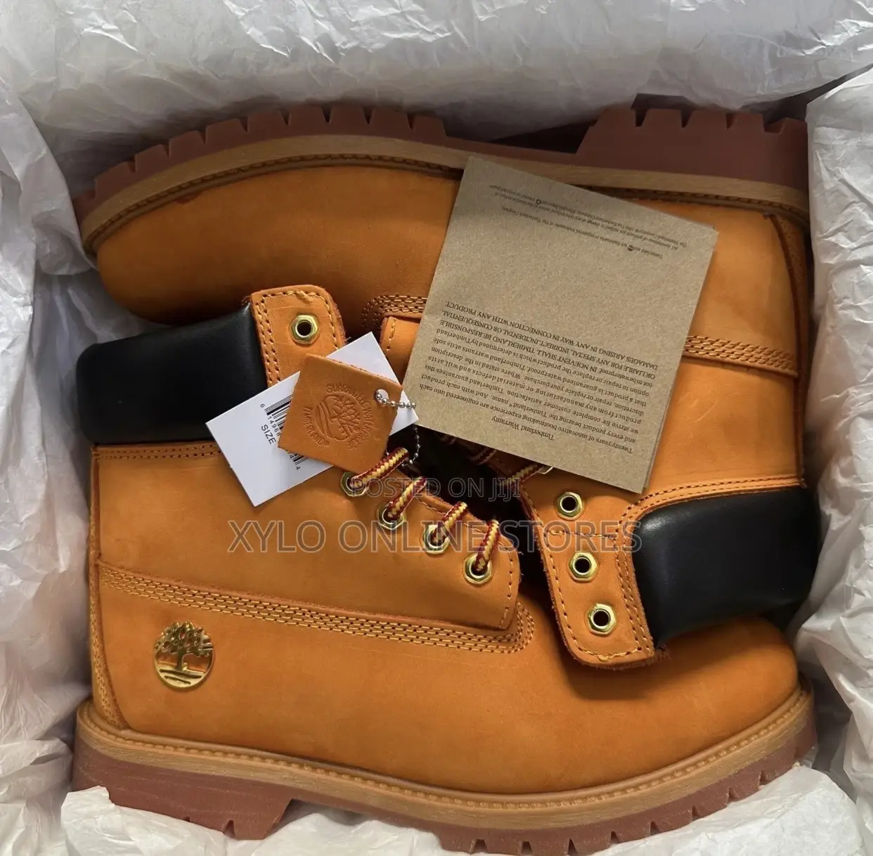 A Pair of Men’S Timberland Premium 6 Inch Water Proof