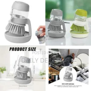 Washing Exfoliating Plate Brush Soap Dispensing Dish Brush