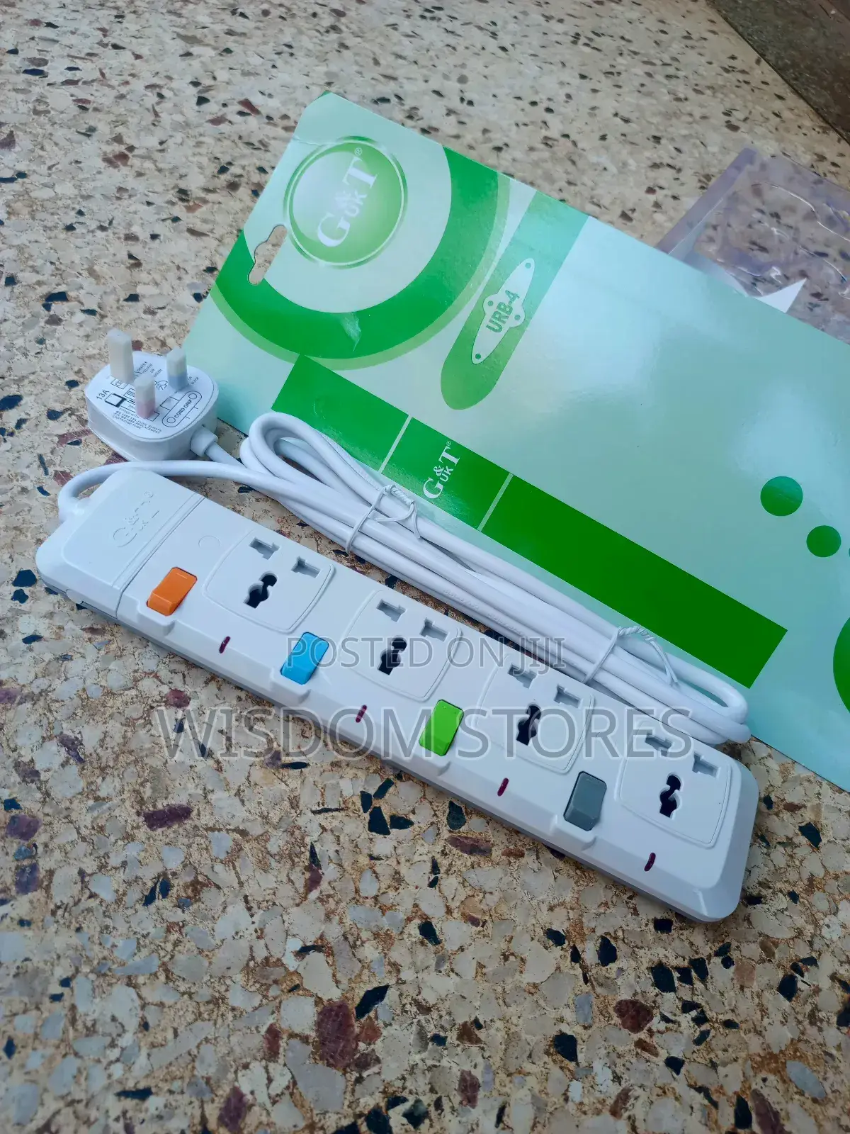 Extension Socket With Fuse Plug Protector