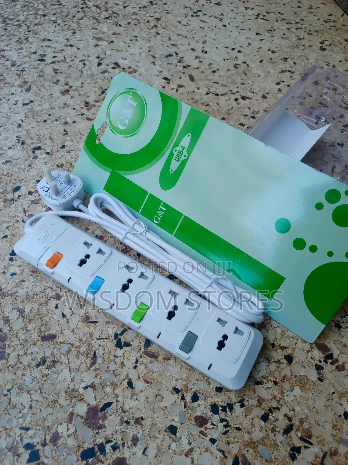 Extension Socket With Fuse Plug Protector