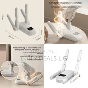 150w Electric Shoe Dryer With Intelligent Timer, 360° Surround Wind