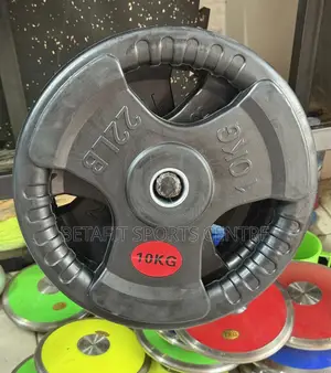 Weight Lifting Plates 10 Kg Pair Small Hole