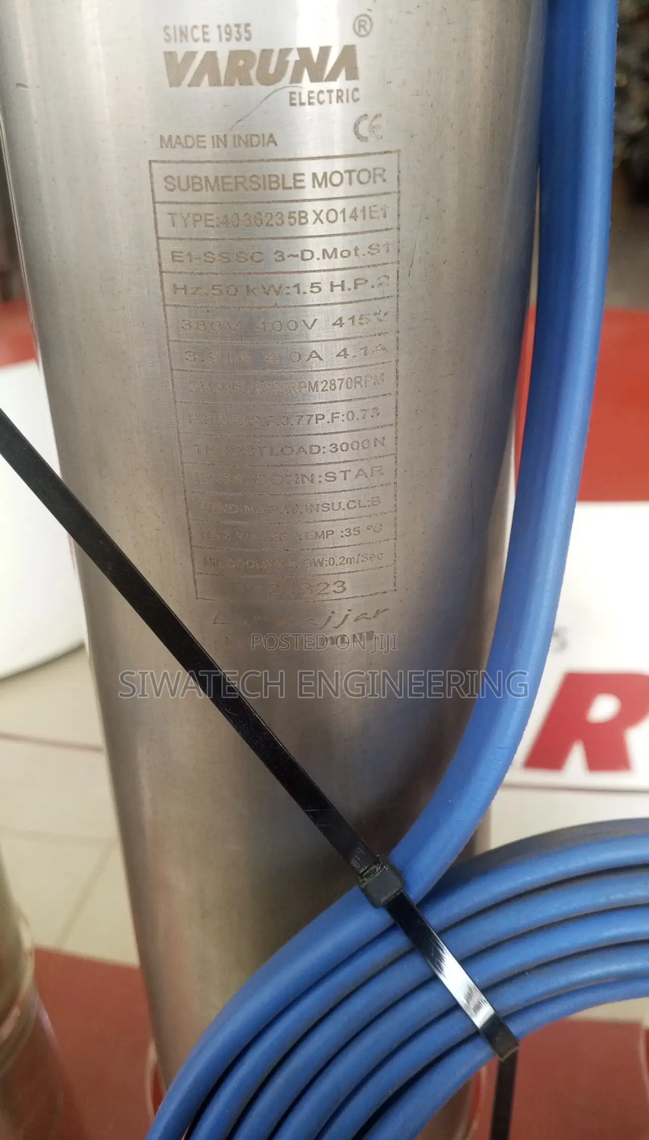 3phase and Single Phase Submersible Pump Motors 1kw-18kw