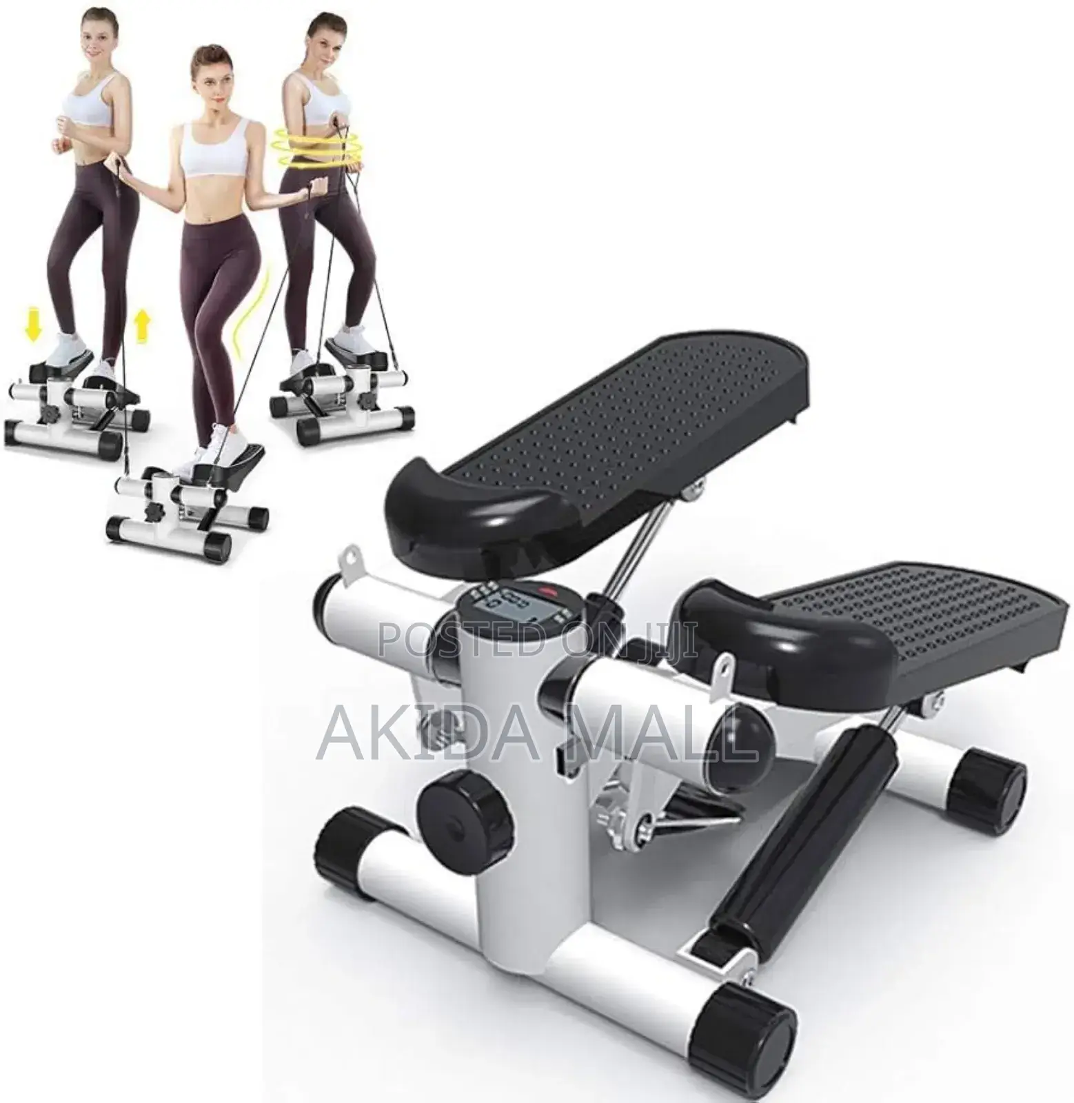 Mini Stepper Exercise Machine With Resistance Bands