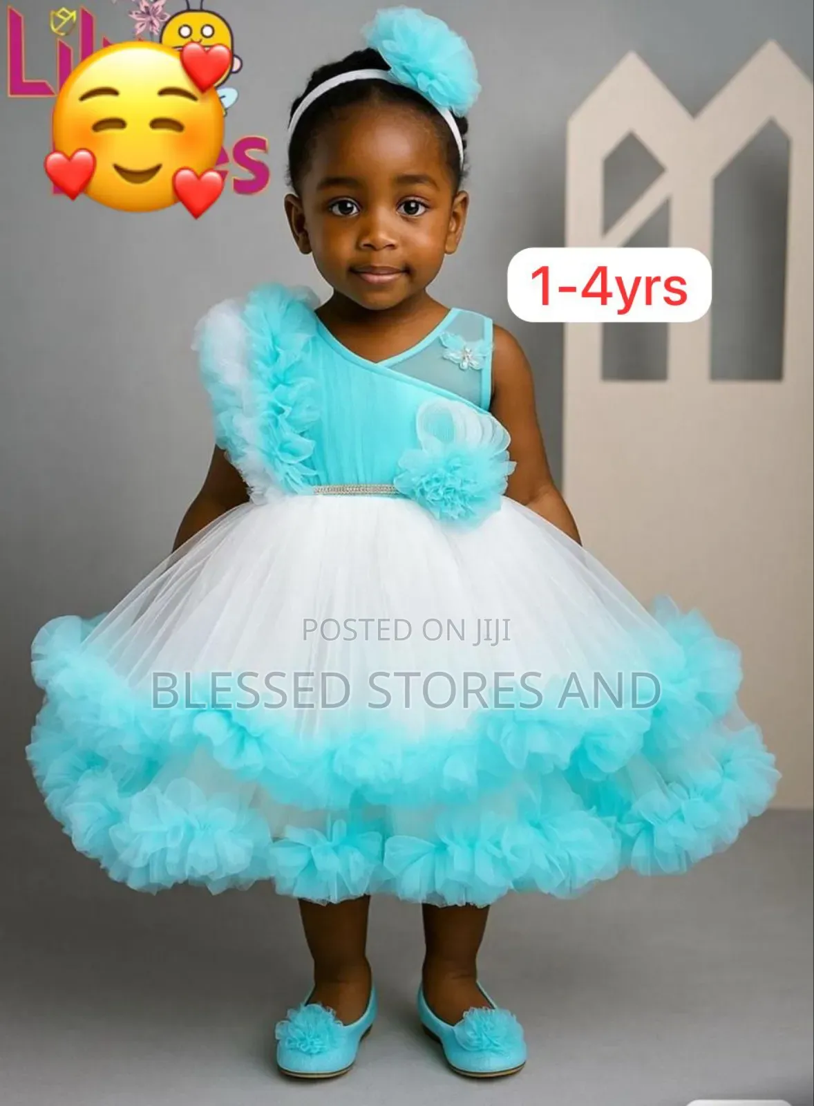 Baby Girl Party Dress(1-4)Yrs