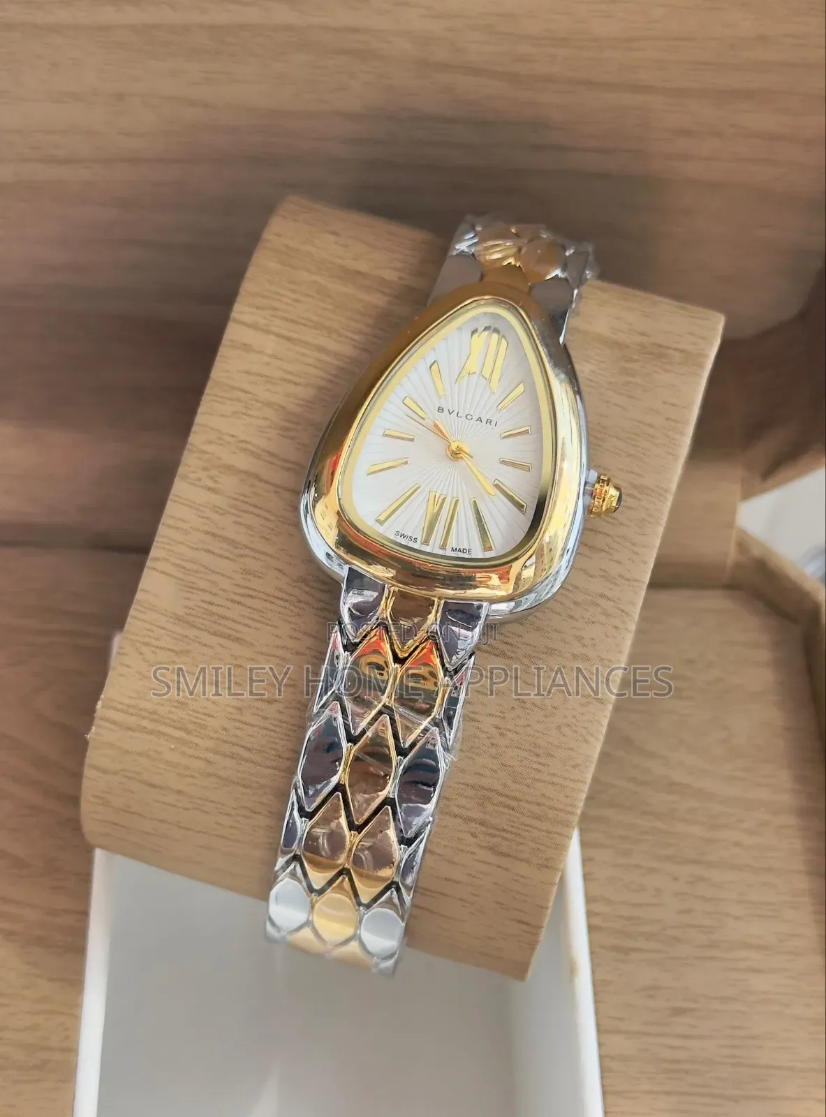 Silver Gold Bvlgari Women's Original Gift Box Time Piece