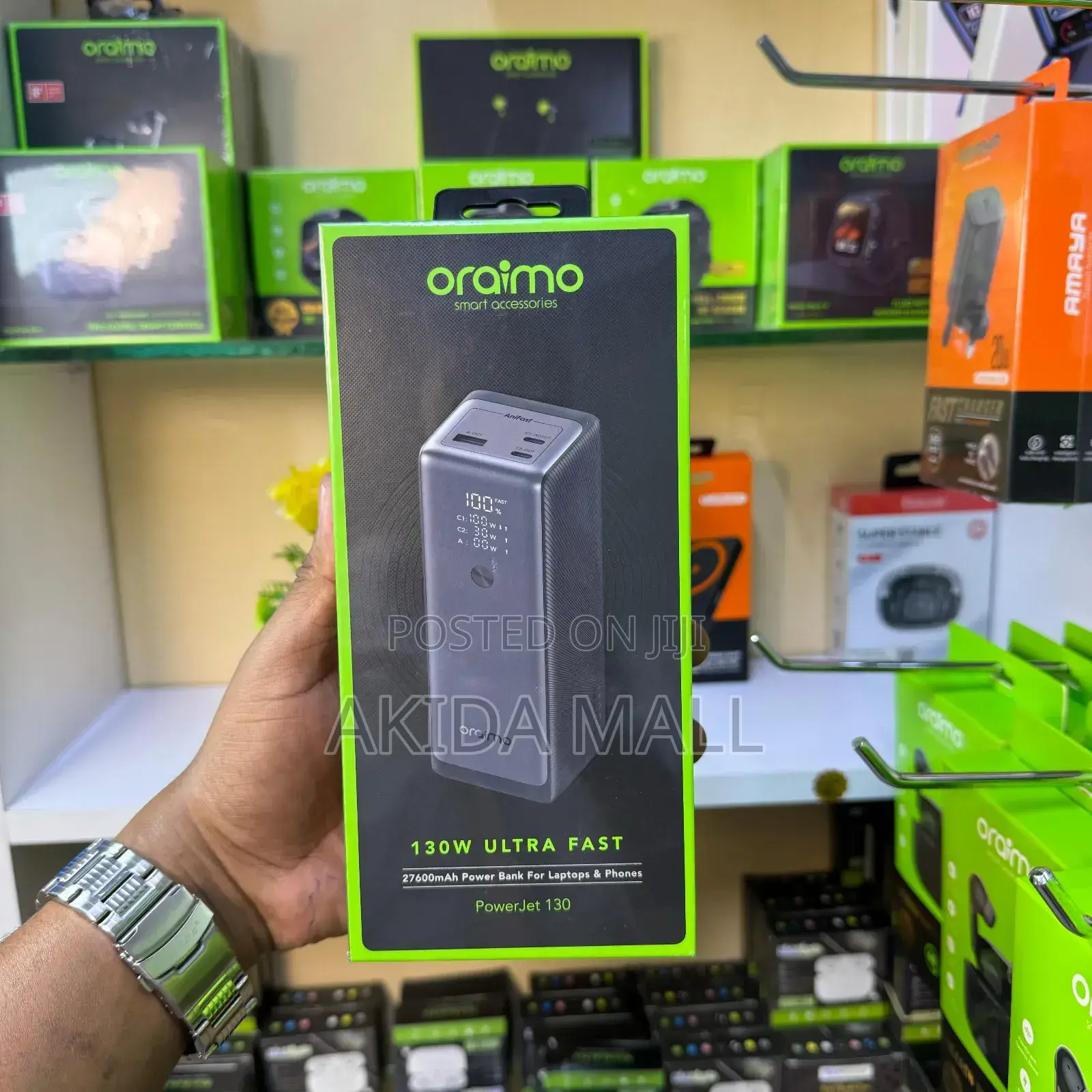 Oraimo Powerjet 130 Ultra Super Fast Phone and Laptop Power Bank