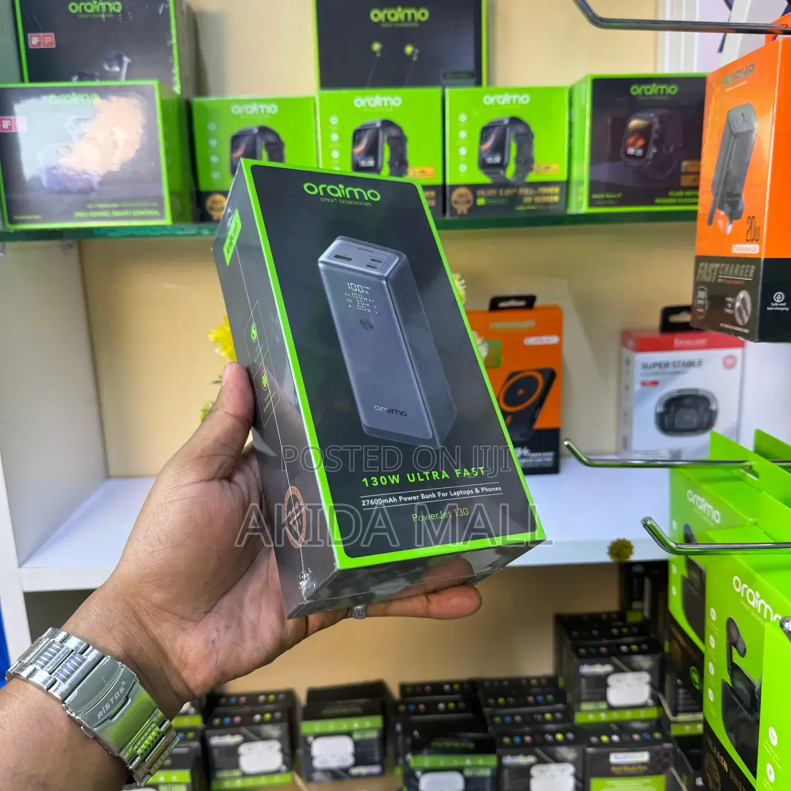 Oraimo Powerjet 130 Ultra Super Fast Phone and Laptop Power Bank