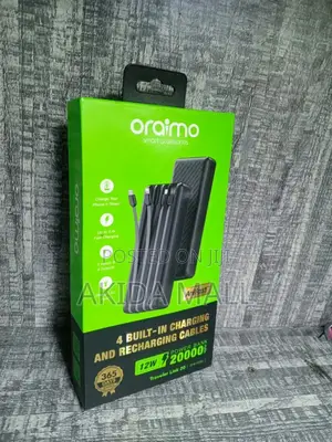 Oraimo Traveler Link 20 Power Bank With Built-in Charging Cables
