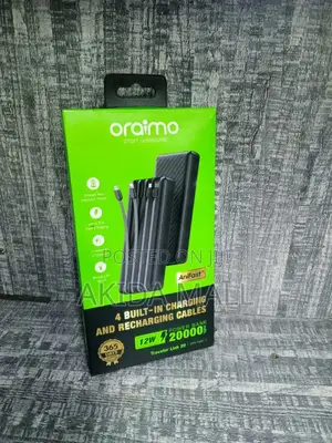 Oraimo Traveler Link 20 Power Bank With Built-in Charging Cables