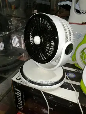 Black And White Table Fan