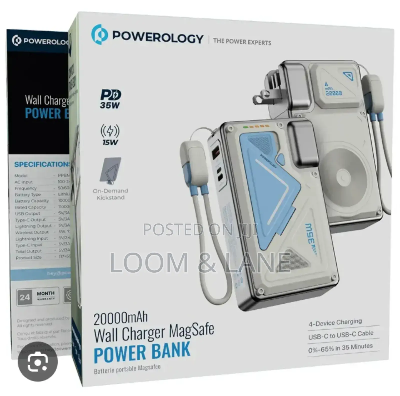 Powerology 20,000mah Wall Charger Magsafe