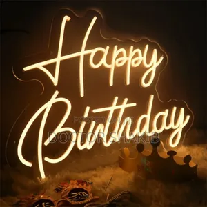 Happy Birthday Acrylic Led Party Neon Sign