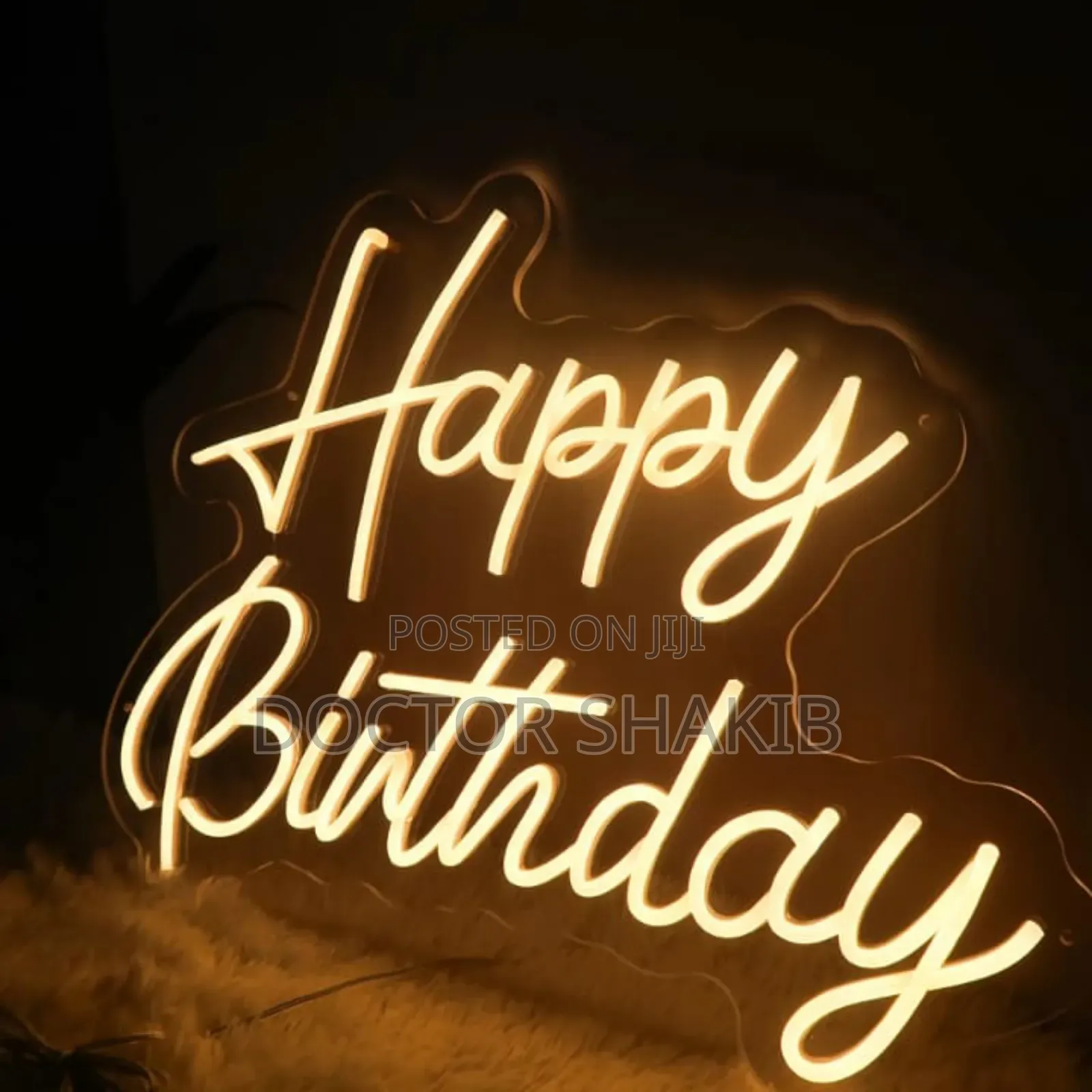 Happy Birthday Acrylic Led Party Neon Sign