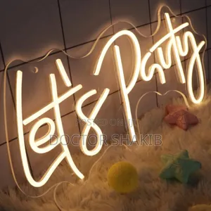 New Let's Party Led Neon Sign