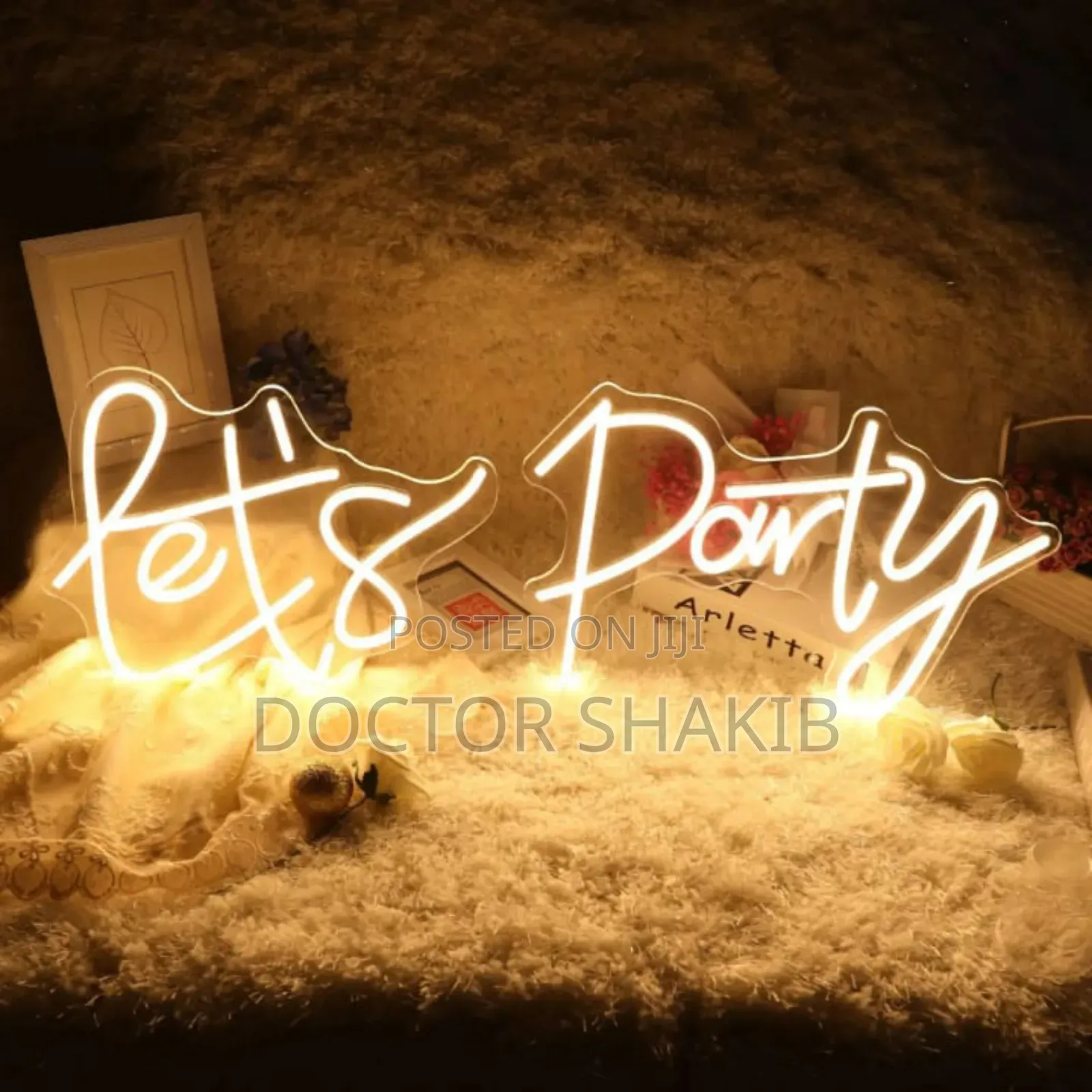 New Let's Party Led Neon Sign