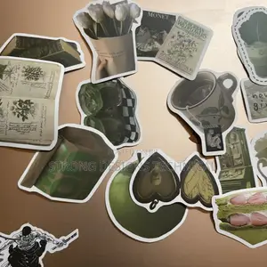 Green Themed Stickers for Laptops/Gaming Consoles/ Books/ Speakers.