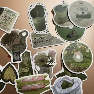 Green Themed Stickers for Laptops/Gaming Consoles/ Books/ Speakers.