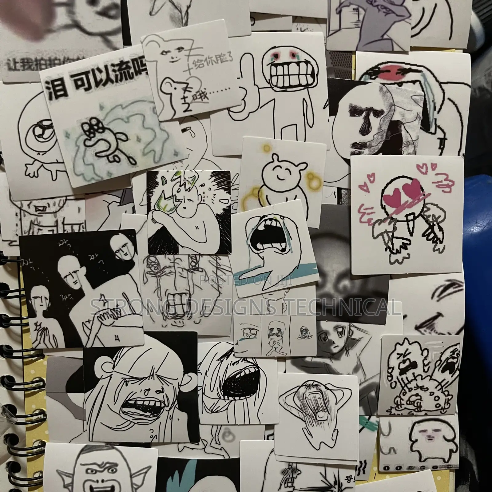 “Over It” Funny Expressions Stickers for Laptops/ Phone Cases