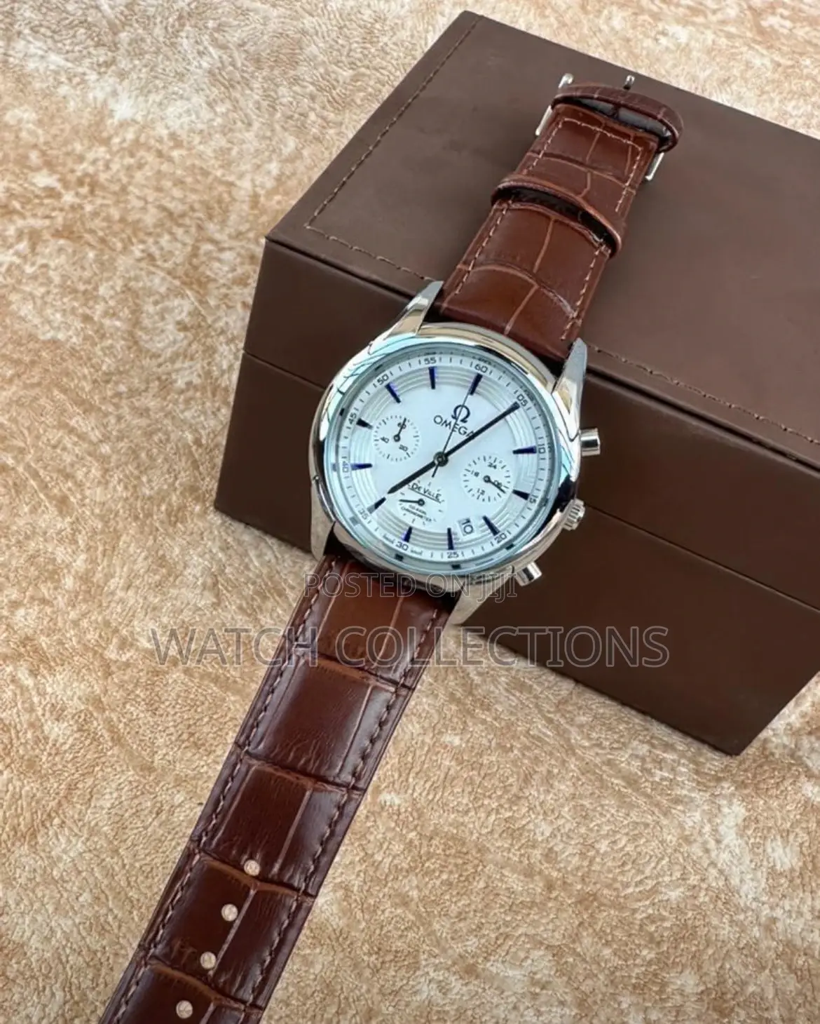 Omega Leather Strap Watches