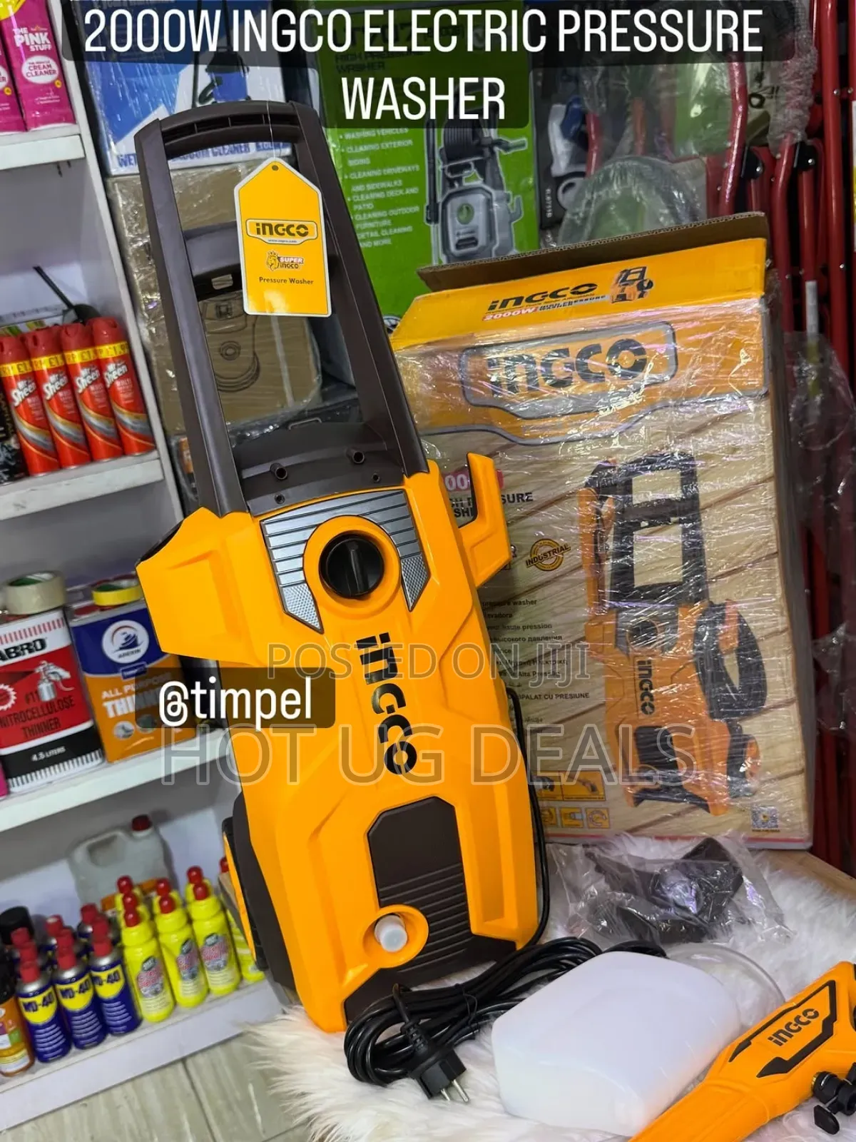 Ingco High Pressure Washer 1400w - Orange