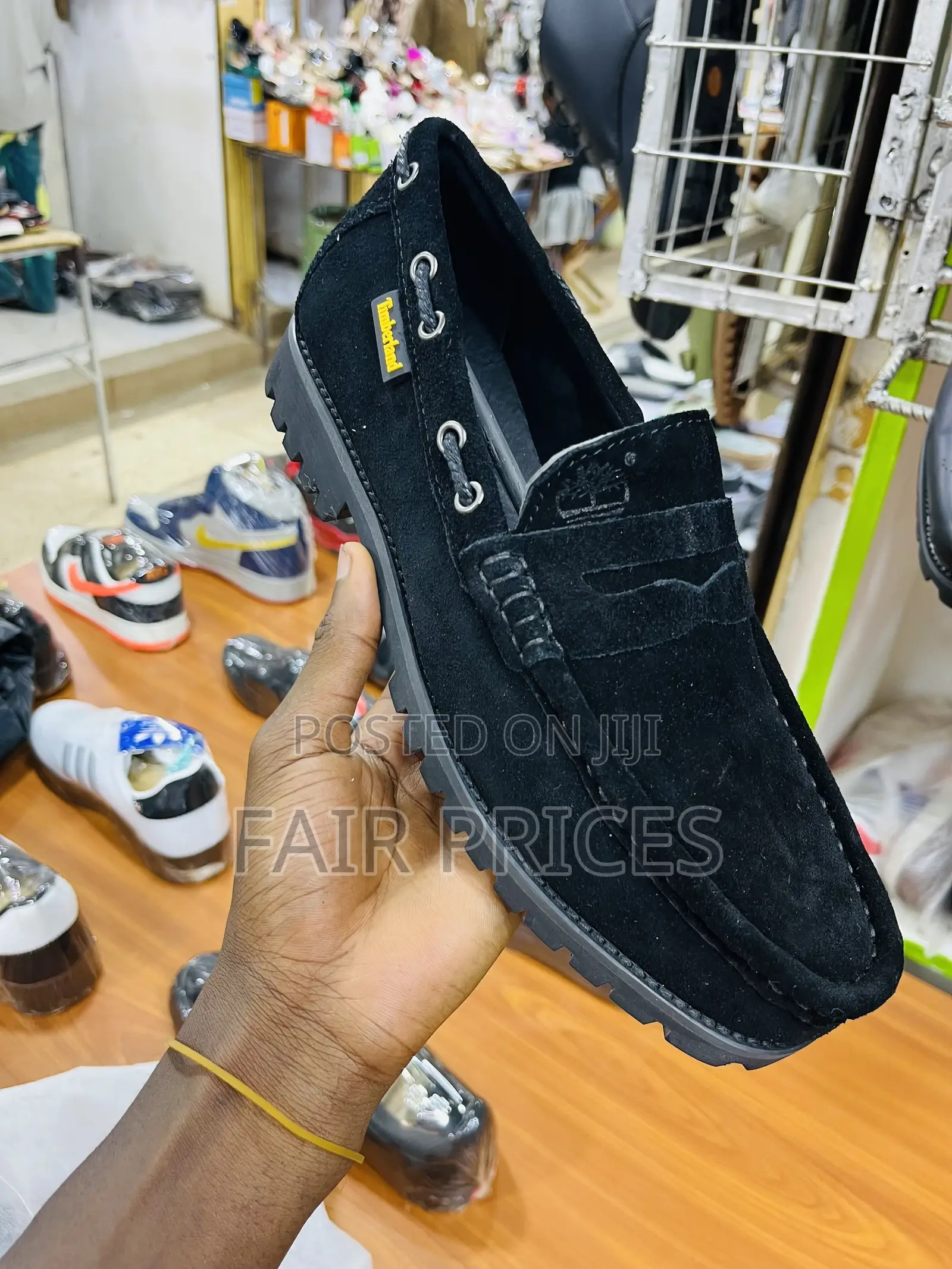 Suede Black Timberlands Short Neck Shoes