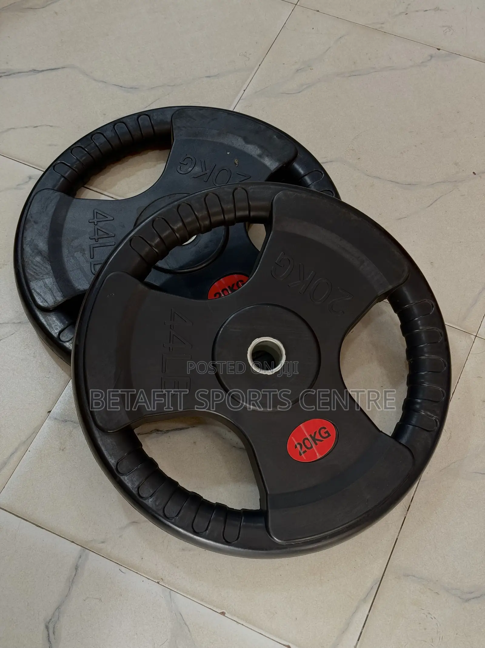 Weight Lifting Plates 20 Kg Pair Small Hole