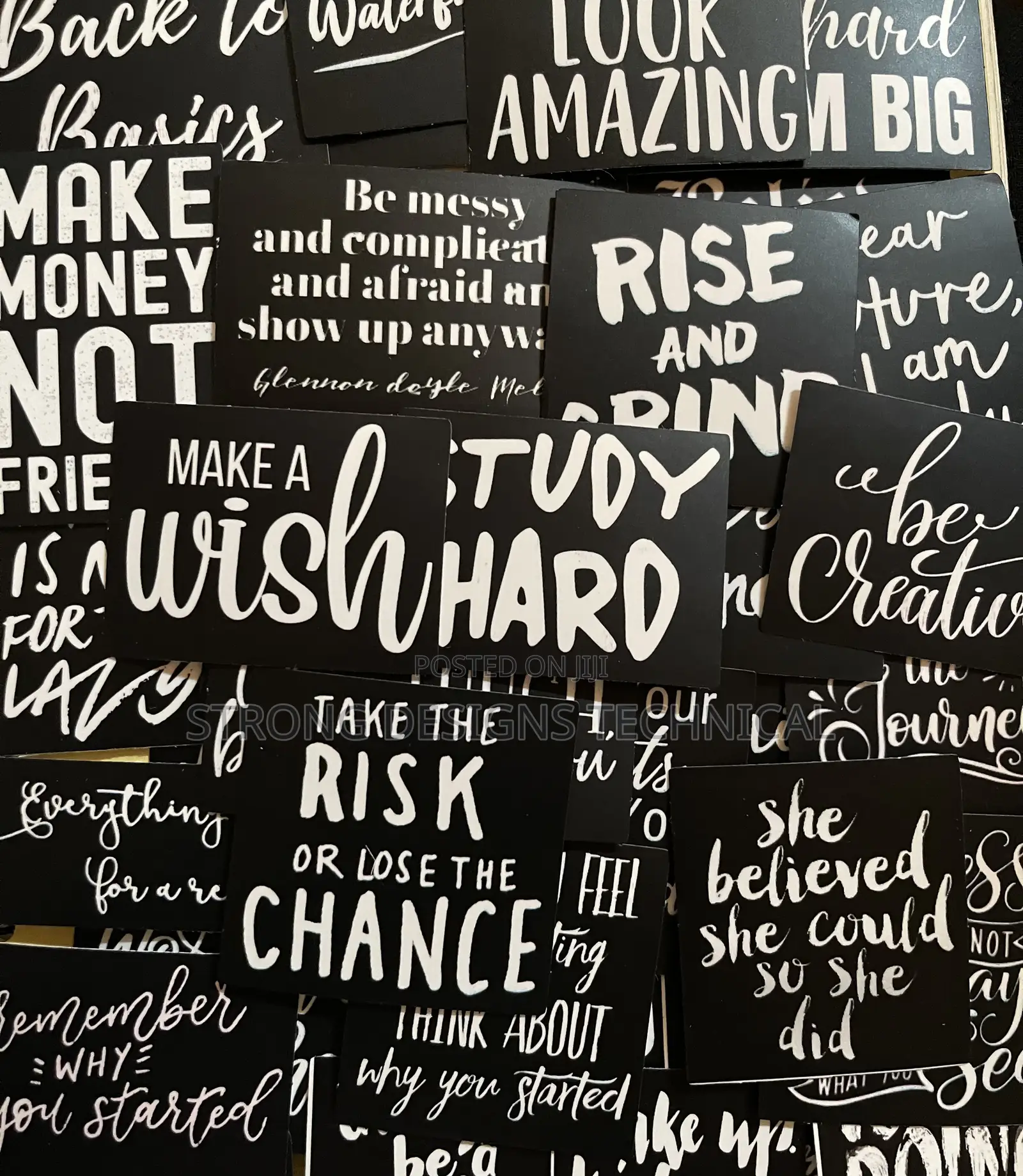 Motivational Quotes Stickers for Laptops/ Books/ Game Consoles