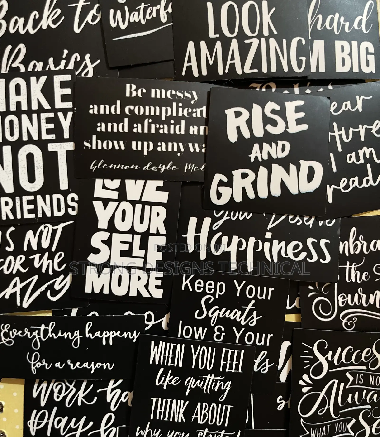 Motivational Quotes Stickers for Laptops/ Books/ Game Consoles