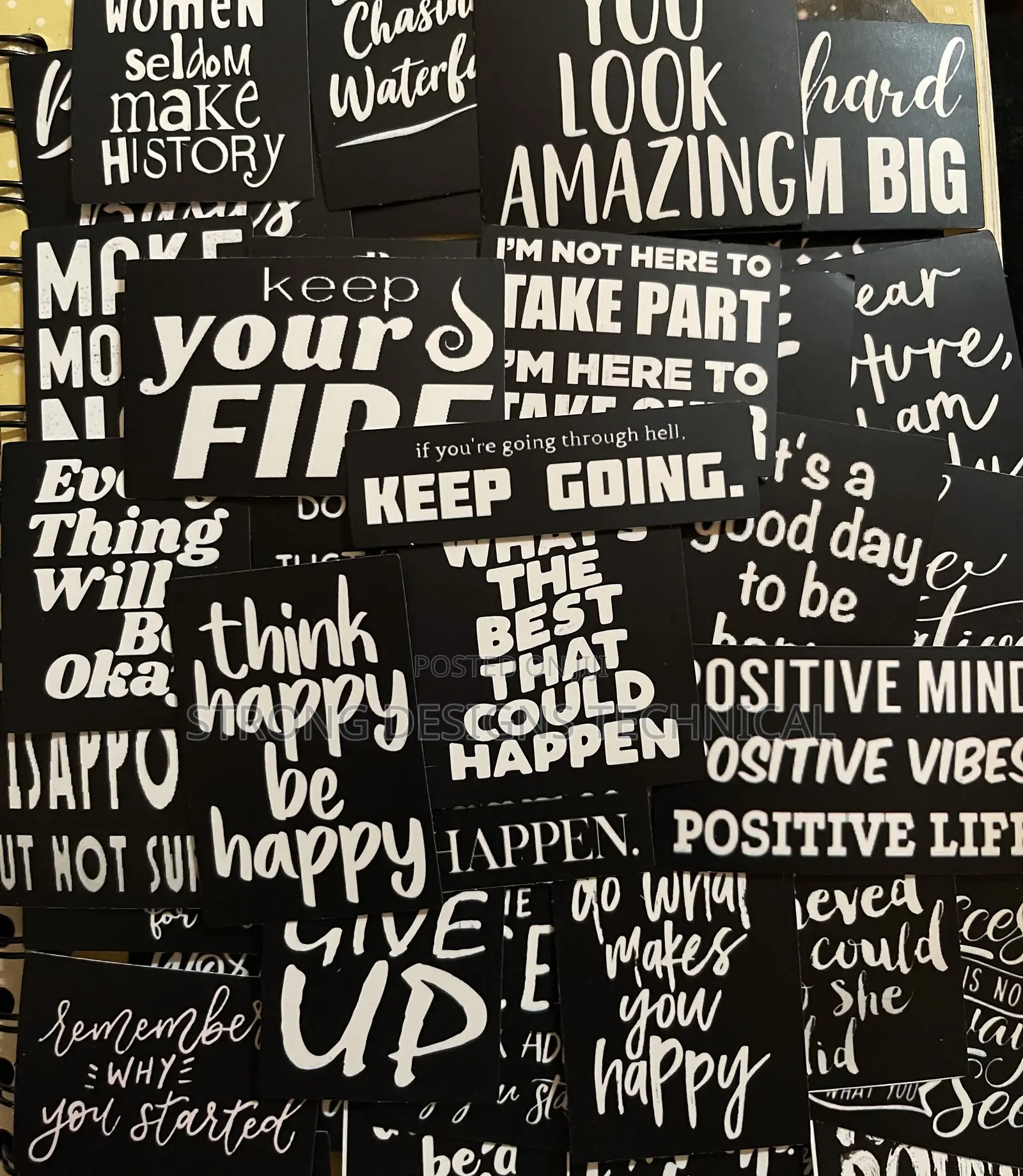 Motivational Quotes Stickers for Laptops/ Books/ Game Consoles