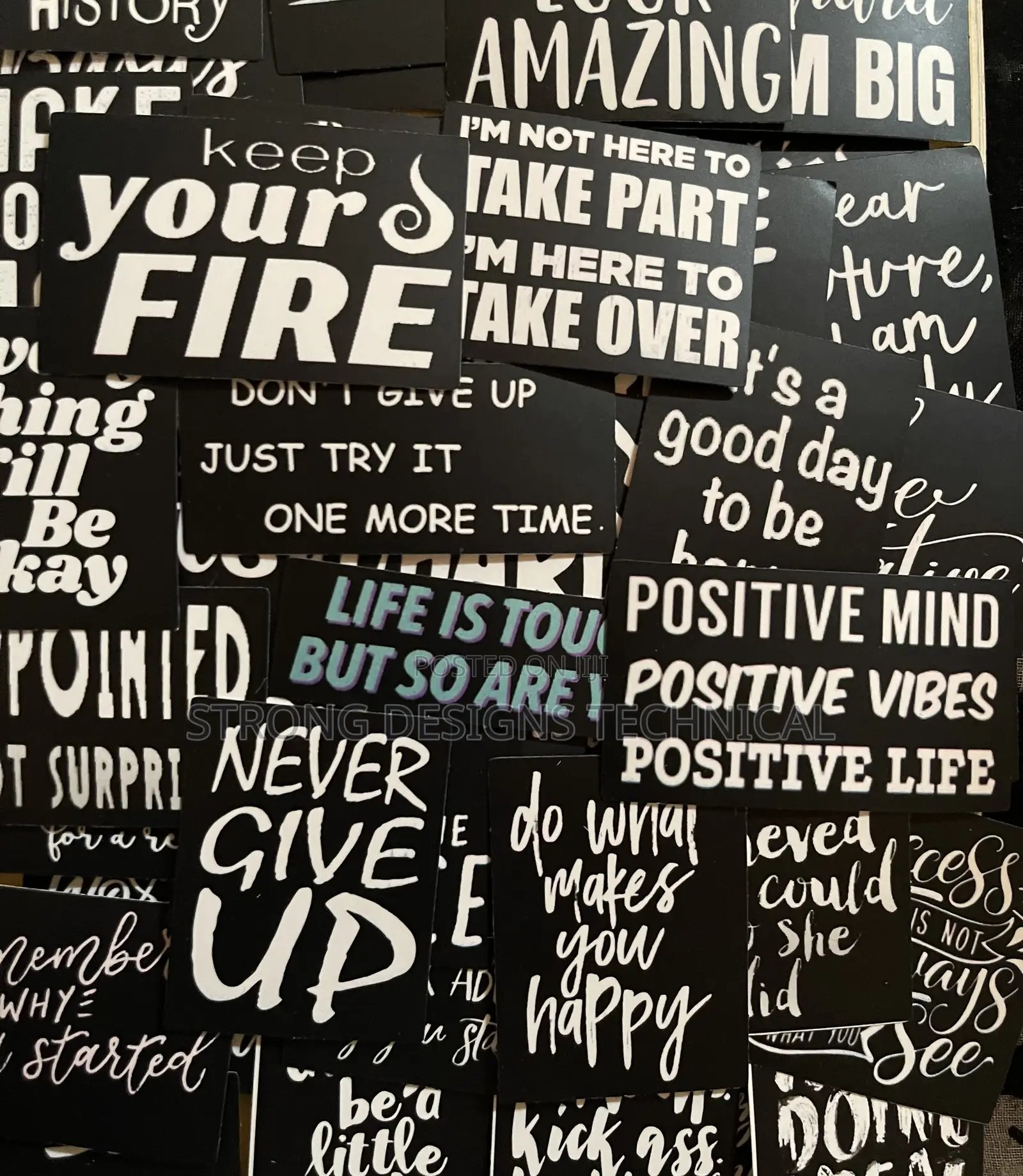Motivational Quotes Stickers for Laptops/ Books/ Game Consoles