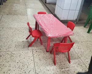 4 Kids Plastic Kids Chairs and Table