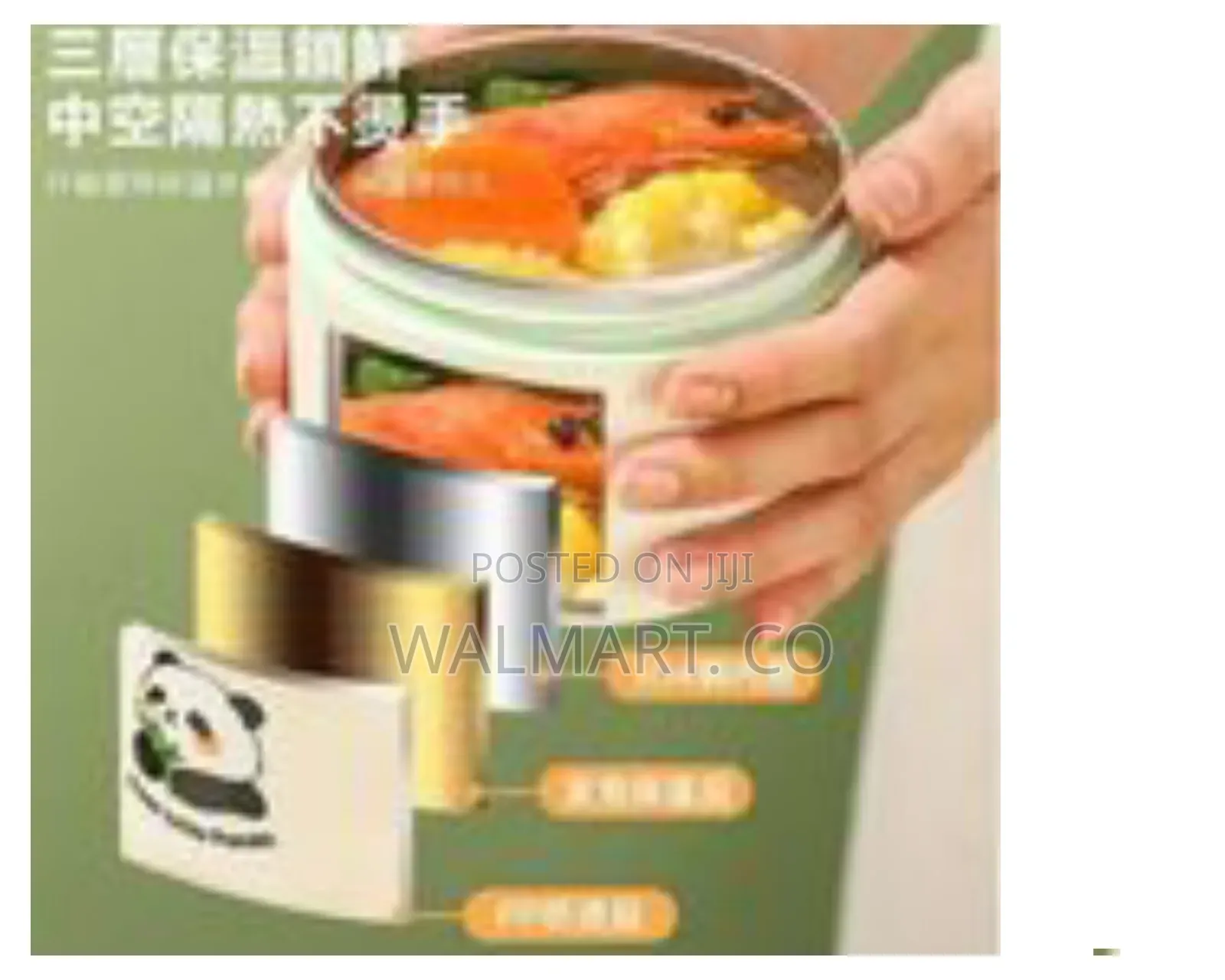 3 Piece Portable Thermal Food Lunch Box Food for School, Picnic,Office
