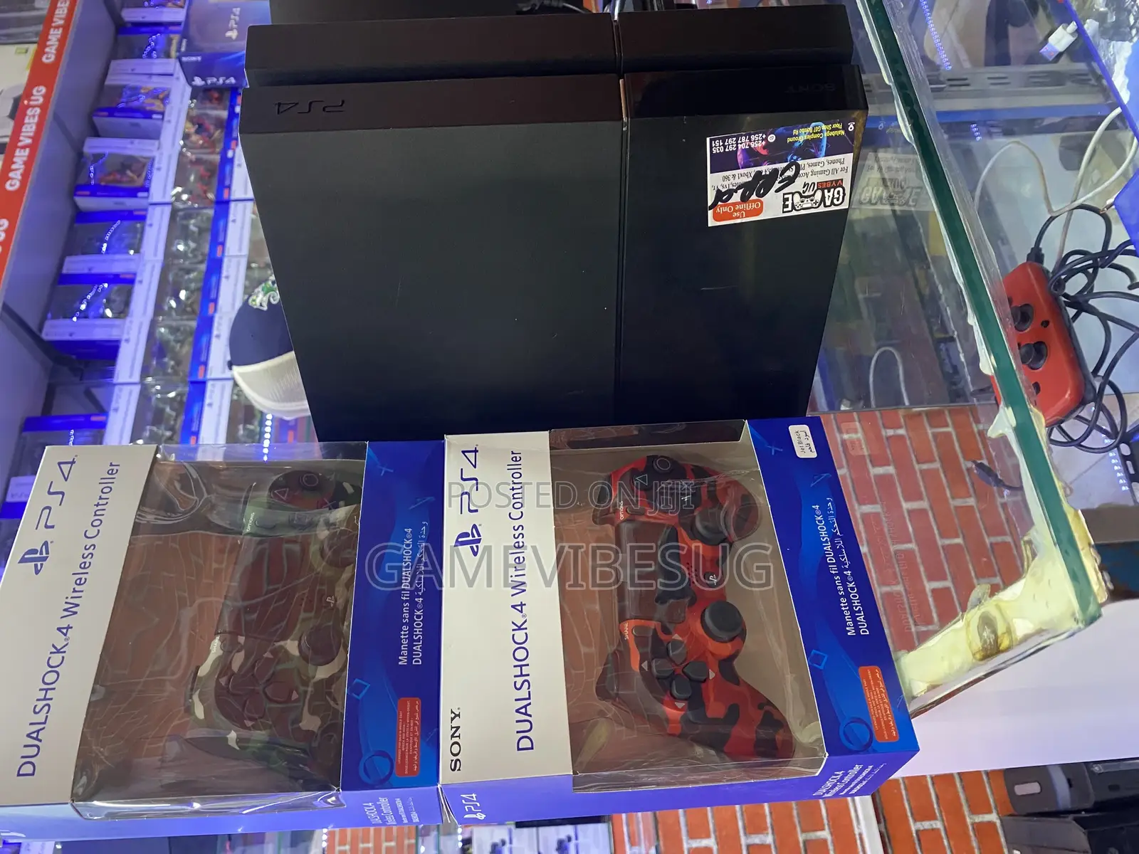 Red Brand New Controller and Ps4