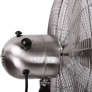 Geepas Stand Fan Gf9611, 16"Metal Fan With 5 Aluminum Blades