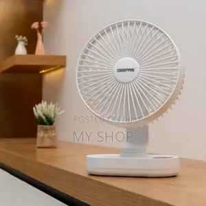 Geepas 8-Inch Rechargeable Table Fan Gf21157