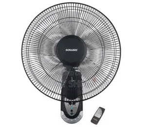 Sonashi 16" Wall Fan With a Remote Control Sf-8007wr